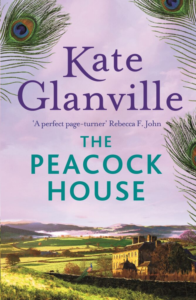 The Peacock House Book Cover bright pink landscape