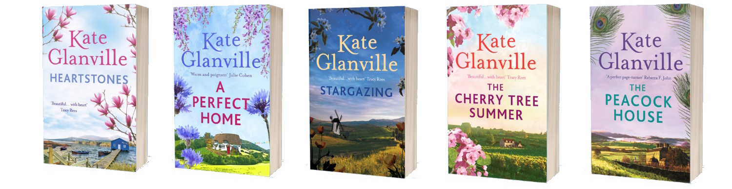 Kate Glanville's books all in a row